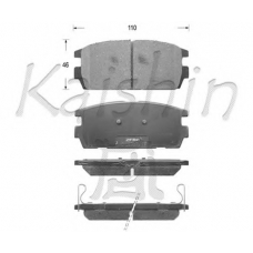 FK11139 KAISHIN Комплект тормозных колодок, дисковый тормоз
