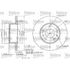 187149 VALEO Тормозной диск