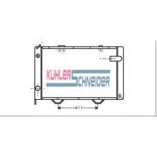 0711101 KUHLER SCHNEIDER Радиатор, охлаждение двигател