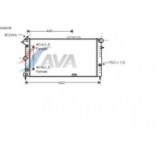 OLA2136 AVA Радиатор, охлаждение двигателя