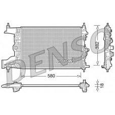 DRM20099 DENSO Радиатор, охлаждение двигателя