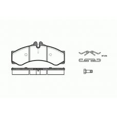 2614.00 ROADHOUSE Комплект тормозных колодок, дисковый тормоз