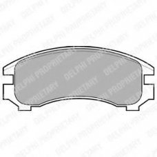 LP546 DELPHI Комплект тормозных колодок, дисковый тормоз