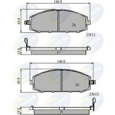 CBP3777 COMLINE Комплект тормозных колодок, дисковый тормоз