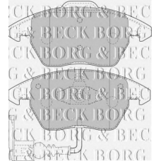 BBP1876 BORG & BECK Комплект тормозных колодок, дисковый тормоз