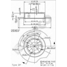 BS 7651 BRECO Тормозной диск