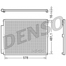 DCN50017 DENSO Конденсатор, кондиционер