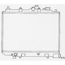 0100753 BEHR Radiator