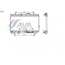 HY2105 AVA Радиатор, охлаждение двигателя