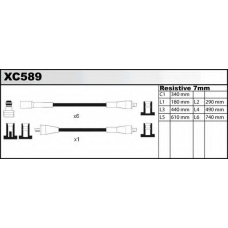 XC589 QUINTON HAZELL Комплект проводов зажигания