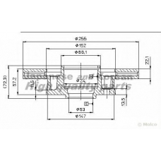 0990-2303 ASHUKI Тормозной диск