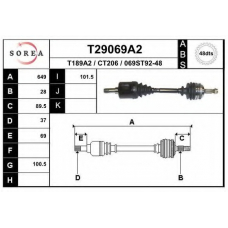 T29069A2 EAI Приводной вал