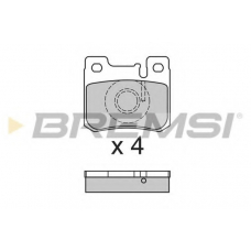 BP2631 BREMSI Комплект тормозных колодок, дисковый тормоз