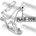 NAB-008 FEBEST Подвеска, рычаг независимой подвески колеса