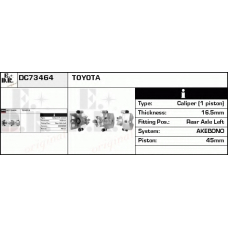 DC73464 EDR Тормозной суппорт