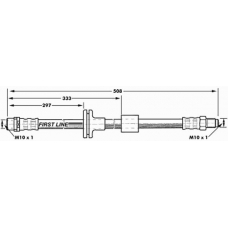 FBH7086 FIRST LINE Тормозной шланг