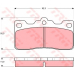 GDB193 TRW Комплект тормозных колодок, дисковый тормоз