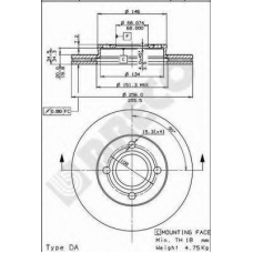 BS 8014 BRECO Тормозной диск