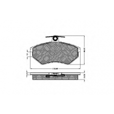 31837 SPIDAN Комплект тормозных колодок, дисковый тормоз