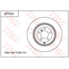 DF7315 TRW Тормозной диск