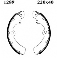 01289 BSF Комплект тормозных колодок