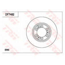 DF7482 TRW Тормозной диск