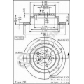 08.6897.11 BREMBO Тормозной диск