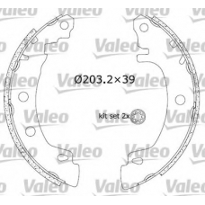 553814 VALEO Комплект тормозных колодок