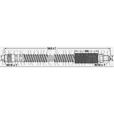 BBH7174 BORG & BECK Тормозной шланг