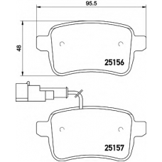 8DB 355 015-541 HELLA Комплект тормозных колодок, дисковый тормоз