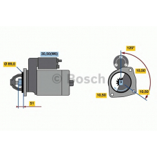 0 001 231 133 BOSCH Стартер