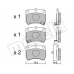 22-0370-0 METELLI Комплект тормозных колодок, дисковый тормоз