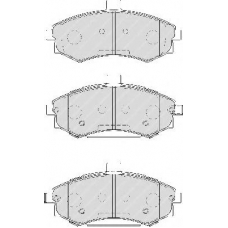 FDB1840 FERODO Комплект тормозных колодок, дисковый тормоз