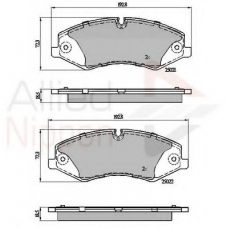 ADB02030 COMLINE Комплект тормозных колодок, дисковый тормоз
