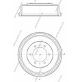 M340I04 NPS Тормозной барабан