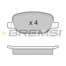 BP3024 BREMSI Комплект тормозных колодок, дисковый тормоз