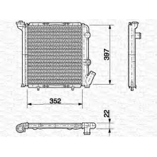 350213614000 MAGNETI MARELLI Радиатор, охлаждение двигателя