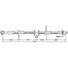 FBH6789 FIRST LINE Тормозной шланг