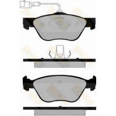 PA1108 BRAKE ENGINEERING Комплект тормозных колодок, дисковый тормоз