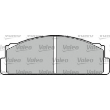 598087 VALEO Комплект тормозных колодок, дисковый тормоз