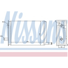 73330 NISSENS Теплообменник, отопление салона