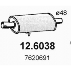 12.6038 ASSO Средний глушитель выхлопных газов