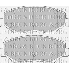 BBP1860 BORG & BECK Комплект тормозных колодок, дисковый тормоз