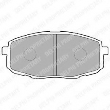 LP1819 DELPHI Комплект тормозных колодок, дисковый тормоз