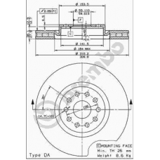 09.7074.11 BREMBO Тормозной диск