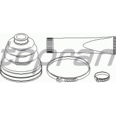 207 197 TOPRAN Комплект пылника, приводной вал