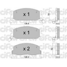 822-280-0 CIFAM Комплект тормозных колодок, дисковый тормоз