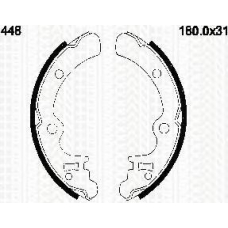 8100 68448 TRISCAN Комплект тормозных колодок