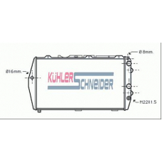 5010501 KUHLER SCHNEIDER Радиатор, охлаждение двигател