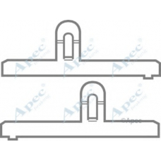 KIT265 APEC Комплектующие, тормозные колодки